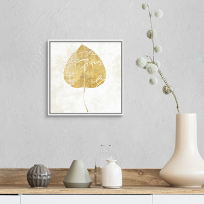 «Bronzed Leaf II», art mural sur toile