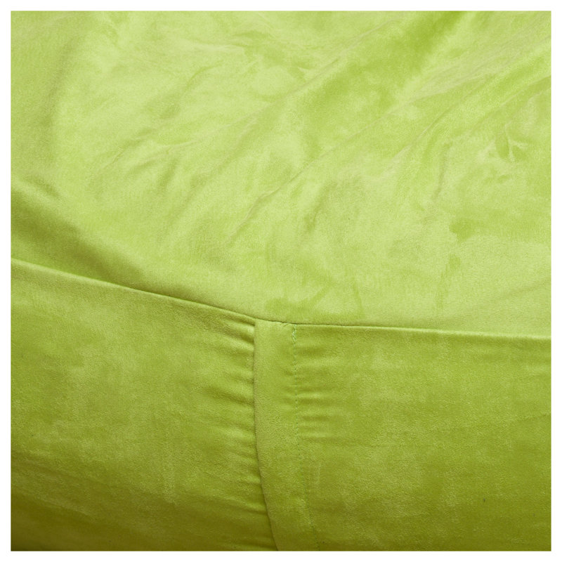 Tabouret de bar cylindrique en suède vert de 4 pieds Michael