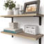 Tablette décorative rustique 2 pièces 2 pièces avec capacité de poids de 40 lb