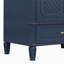 Meuble-lavabo 30 po avec lavabo style rétro, espace de rangement multifonctionnel, tablette de porte, porte à fermeture douce, bleu