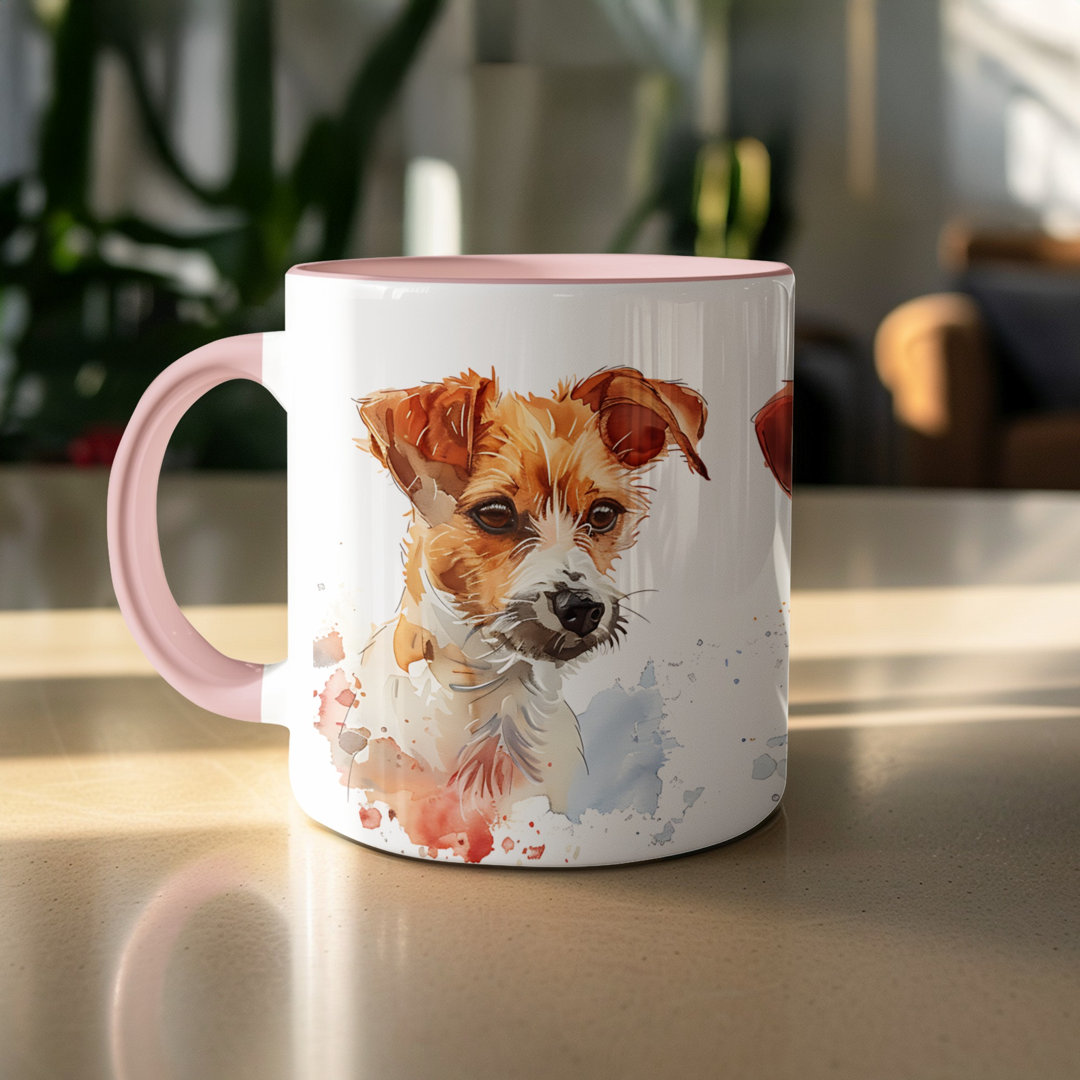 Set of 4 – 11oz Watercolour German Shepherd Design Coffee Mug