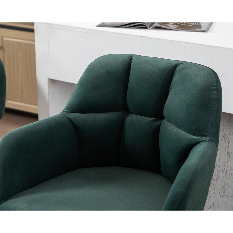 Tabouret 30 "Irelyn, Velours vert