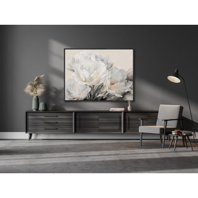 «White Tulips», art mural sur toile