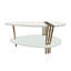 Table basse moderne 36 pouces, forme ovale en bois de manguier