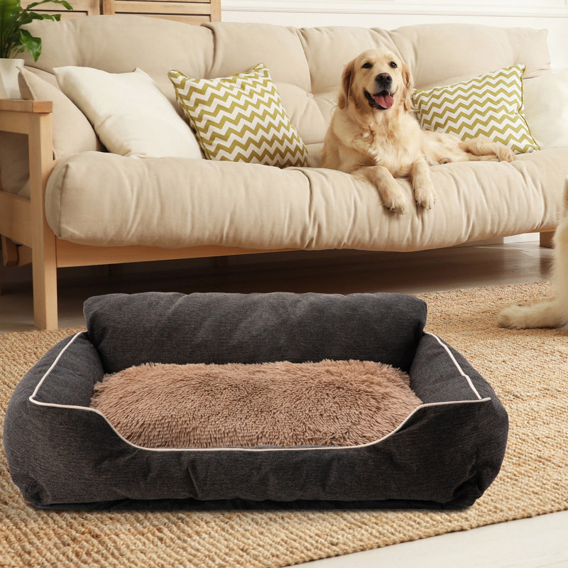 Ernson Large Washable Polyester Pet Bed Comfy Anti-Slip Dog Sofa