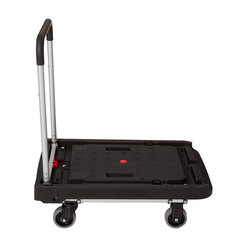 Magna Cart Black Aluminum Folding Platform Transport Cart with 500 LB Capacity