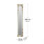Miroir de plancher 11,8 x 1,6 x 69,3 po avec finition blanche vieillie