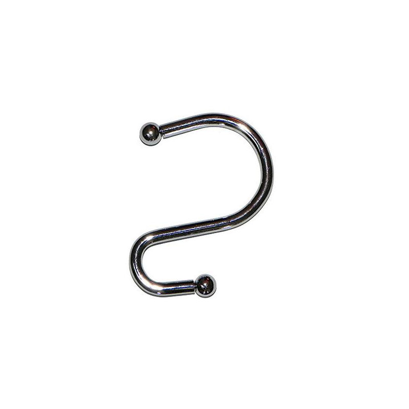 Crochets de rideau de douche S, Chrome