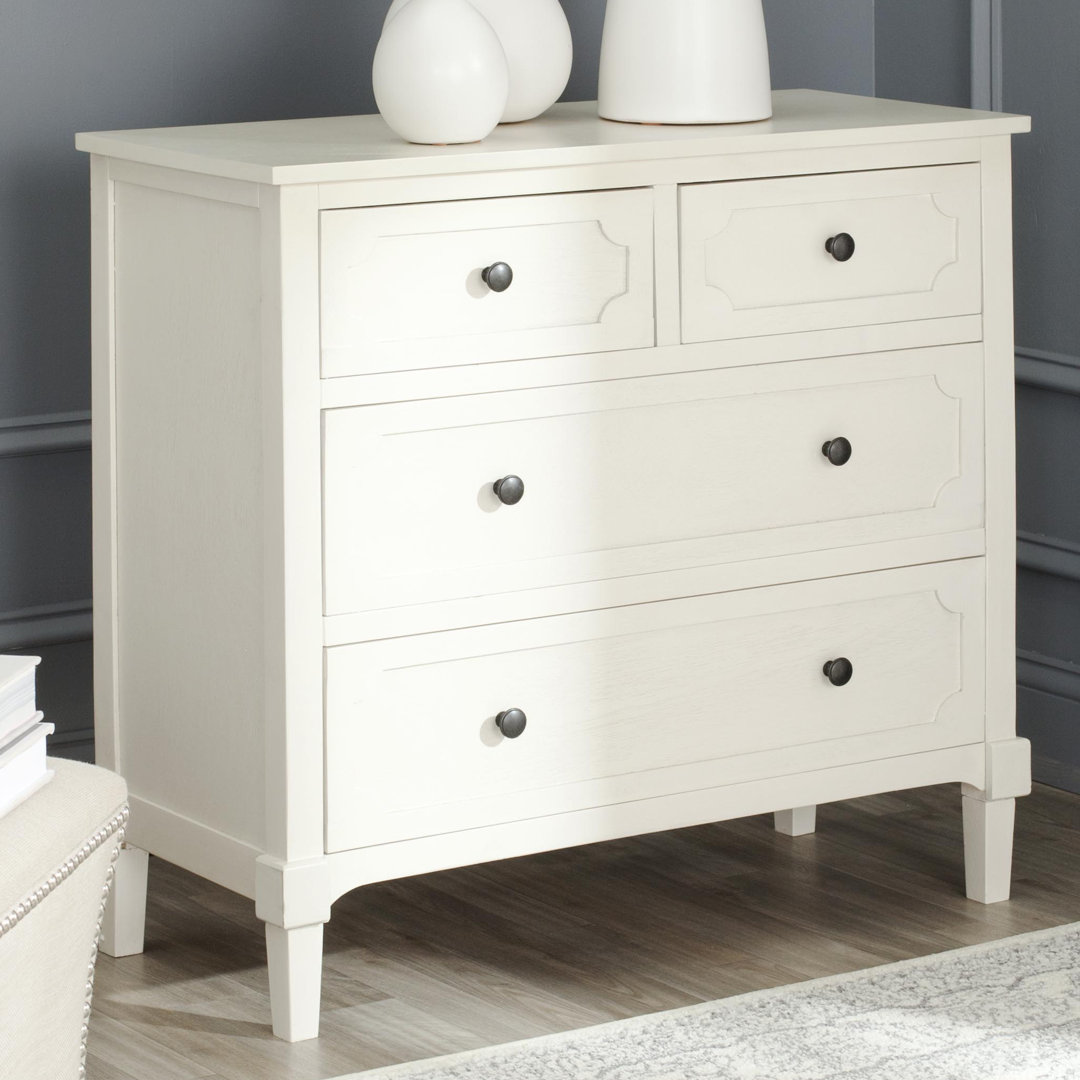 Jace Solid Wood 80cm W 4 - Drawer Chest of Drawers