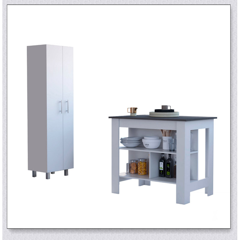 Onyx 2-Piece Kitchen Set with Large Surface and Ample Storage, Perfect for Cooking and Entertaining