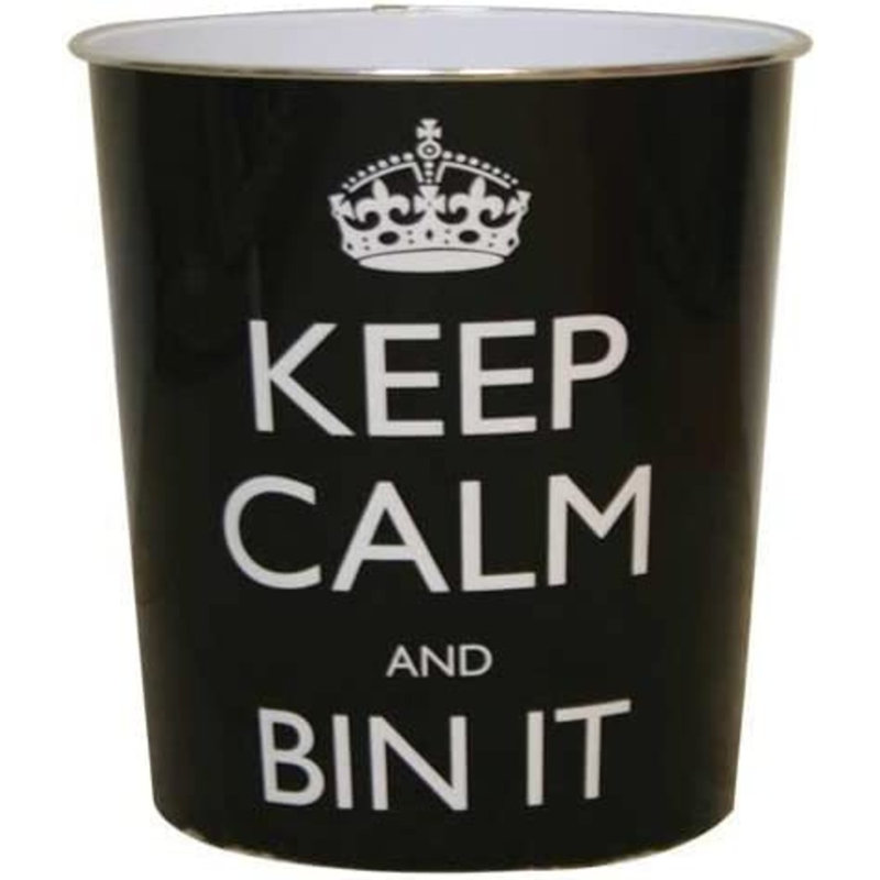 Keep Calm Plastic Bin
