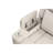 Grey Console Reclining - Foam Density D25, Comfortable Armrest Height With And Recline Function Chenille Fabric, 27" Back
