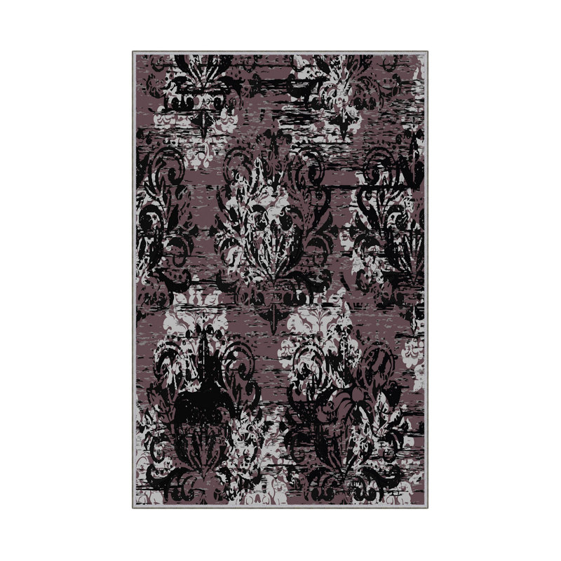 Antibacterial Hall Carpet (2.6 x 6.6 Ft) | 100% Polyester, 0.4 in Pile Height | Non-Slip PVC Dot Underside, Machine Washable | 3D Digital Printing, Durable & Stylish for Entryways, Living Rooms & More