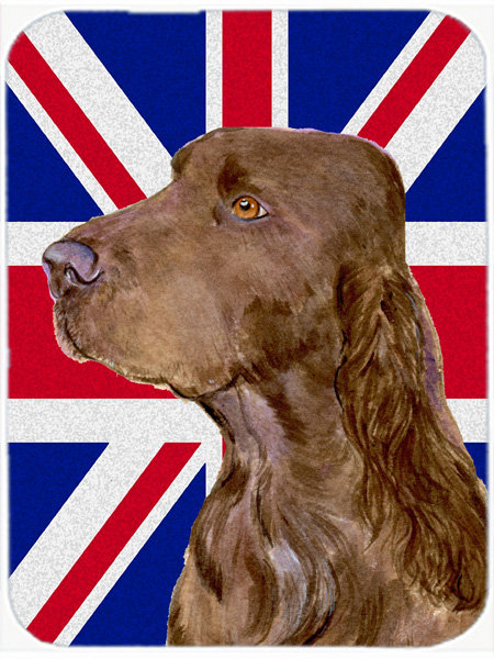Épagneul en verre à drapeau anglais britannique caroline Union Jack