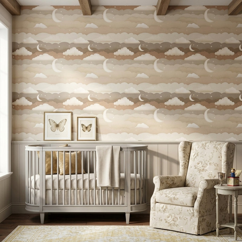 Décoration murale amovible Night Sky, Textured Non-Pasted
