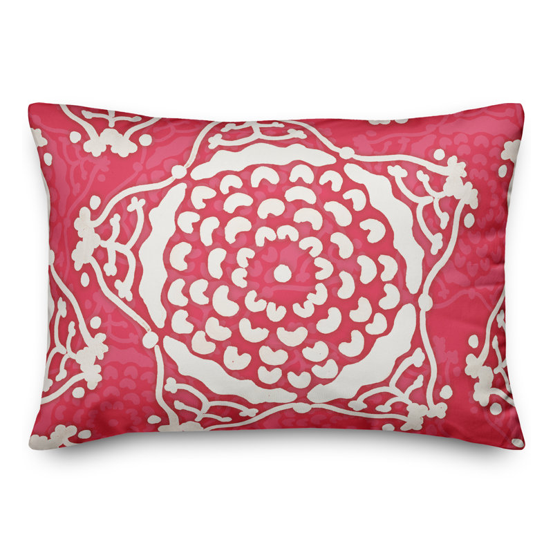 Housse et insert de coussin d'extérieur pour l'extérieur, Rose, Floral 4