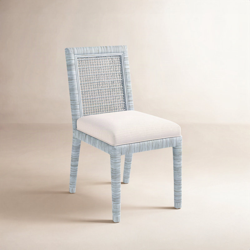 Chaise d'appoint Glinda, Performance texturée blanche; 0865-91, Verre d'eau
