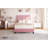 Heavy-Duty Platform Bed Frame, With Height Adjustable Fabric Headboard-2128307093-2128307089
