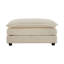 Modulaire avec canapé 2 places et repose-pieds, style chenille beige en tissu doux