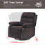 Petit fauteuil inclinable et pivotant à bascule pour femmes adultes pour petits espaces, chambre à coucher, salon