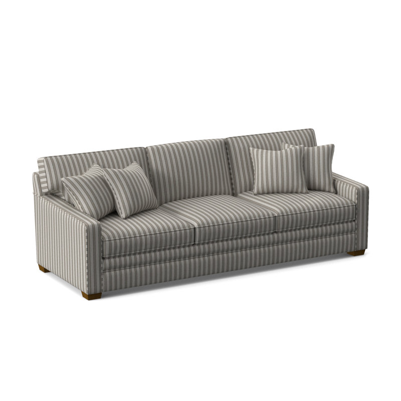 Gramercy Park Sofa, Black Buffalo Check; 0120-81, Havana Finish