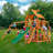 Navigator Swing Set with Wood Roof-937013698-856512093