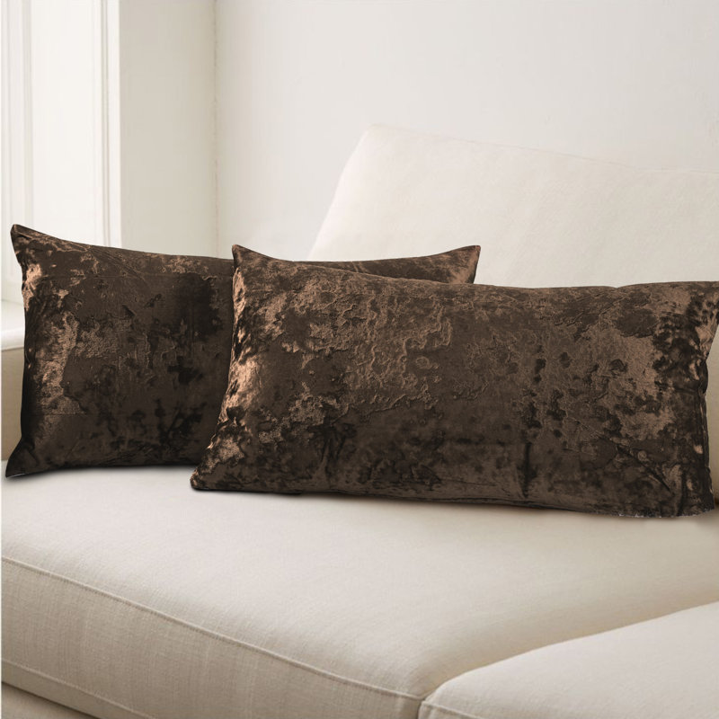 Housse de coussin lombaire en velours froissé, Carafe