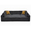 Grain de café modulaire entièrement rembourré avec coussins décoratifs-175898503