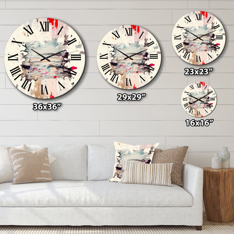 Horloge murale en métal "Dancing Alone Minimal", Très grand