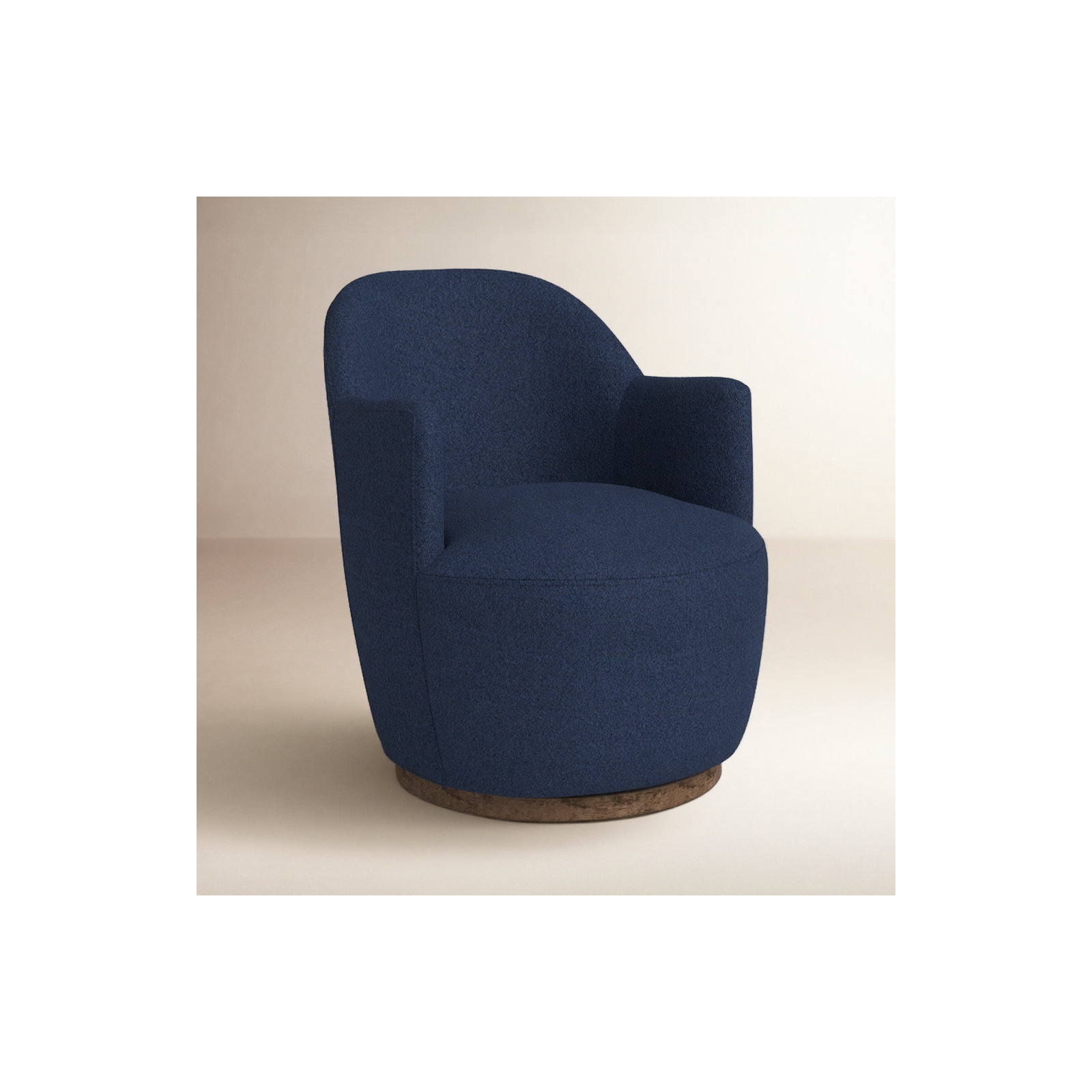 Corson Swivel Accent Chair, Copenhagen Indigo Boucle