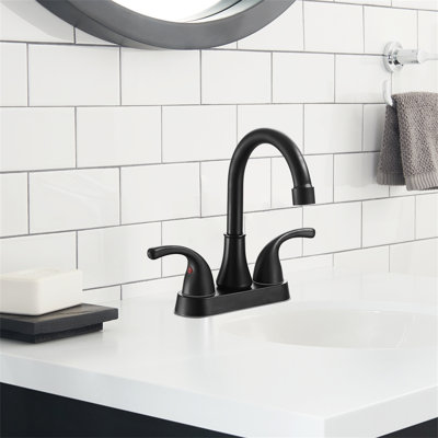 Classic Flow 4" Centerset Bathroom Faucet With Drain