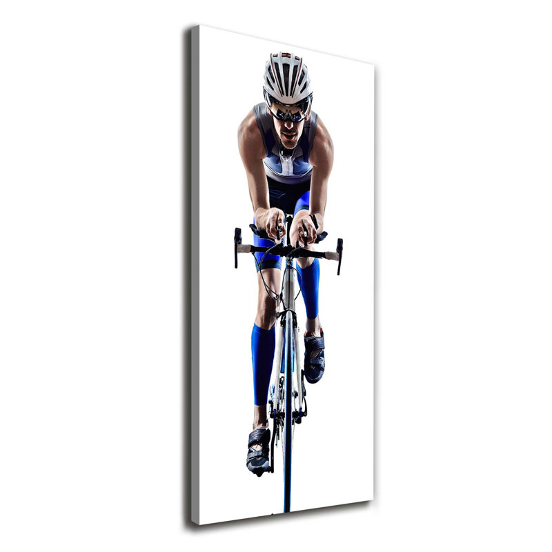 Cyclist - Wrapped Canvas Print