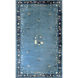 Antique Peking Large Room Size Wool Blue Rug