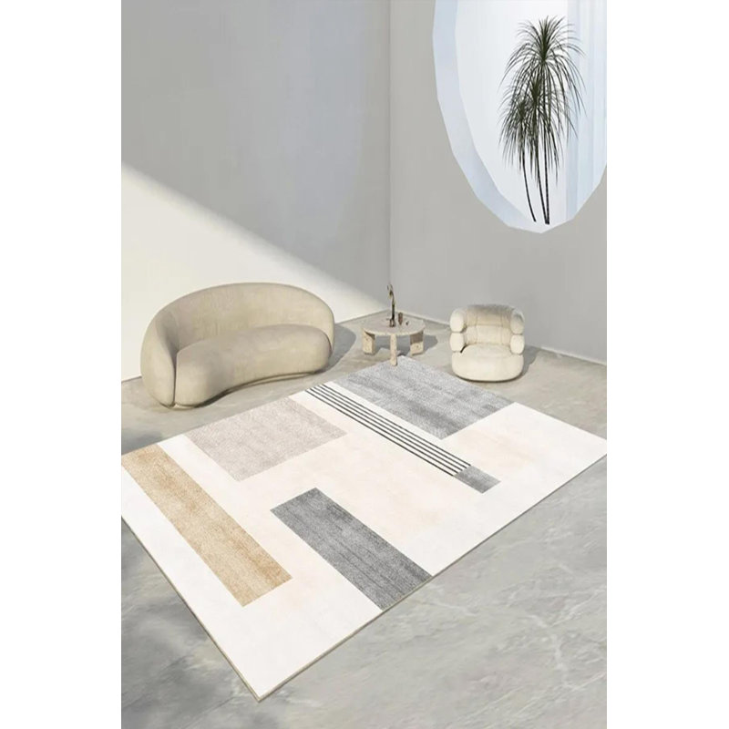 Tapis moderne avec envers antidérapant, Tapis de couloir 3 pi 3 po x 8 pi 2 po