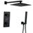 9.84" Solid Brass Thermostatic Complete Shower System with Rough in-Valve-98142421