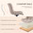 Tufted Swivel Leather Upholstered Side Chairs Modern Dining Chairs with Metal Legs-75951084