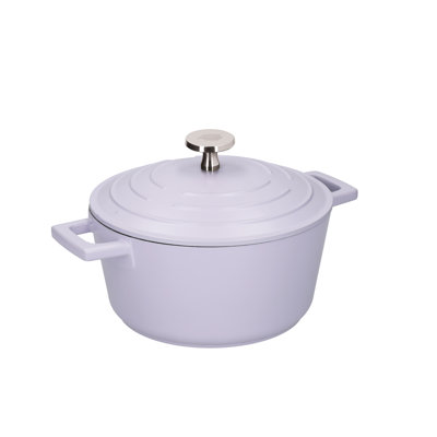MasterClass Non-Stick Cast Aluminum Round Casserole Dish with Lid