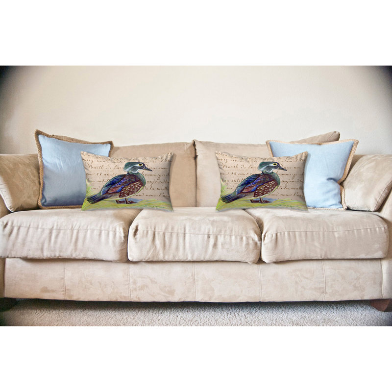 Coussin lombaire intérieur/extérieur script Female Wood Duck
