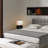 Zen Reclining Table Lamp with Nightlight - 20", White Linen Shade, 4-way Switch-320256560