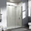 Double porte de douche coulissante, porte de salle de bain semi-sans cadre pour douche à l'italienne-123272706