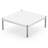 Brothir 39.4'' Wood Top Square Coffee Table with Stainless Steel Base 3 Min to Assemble-1763176886