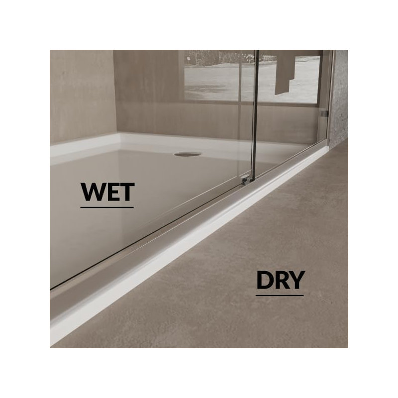 44"-48" W x 72" H Double Sliding Shower Door - Semi-Frameless Bypass Bathroom Door with 1/4"(6mm) Tempered Glass, Brushed Nickel Finish, for Walk-in Shower & Bathroom