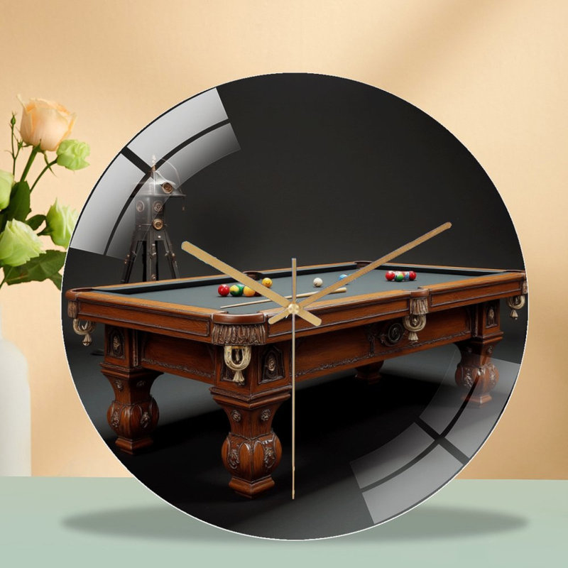 Horloge murale élégante en verre 12 po