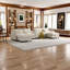 Canapé modulaire en chenille modulaire de 136 po en U avec console et repose-pieds avec rangement-1610047369