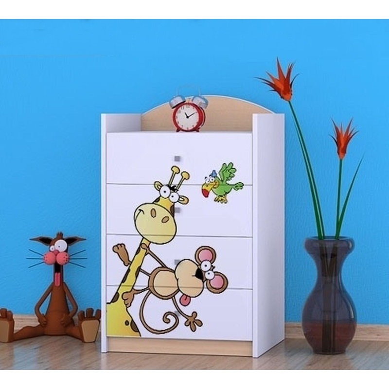 Nokes 4 Drawer Chest, Beige