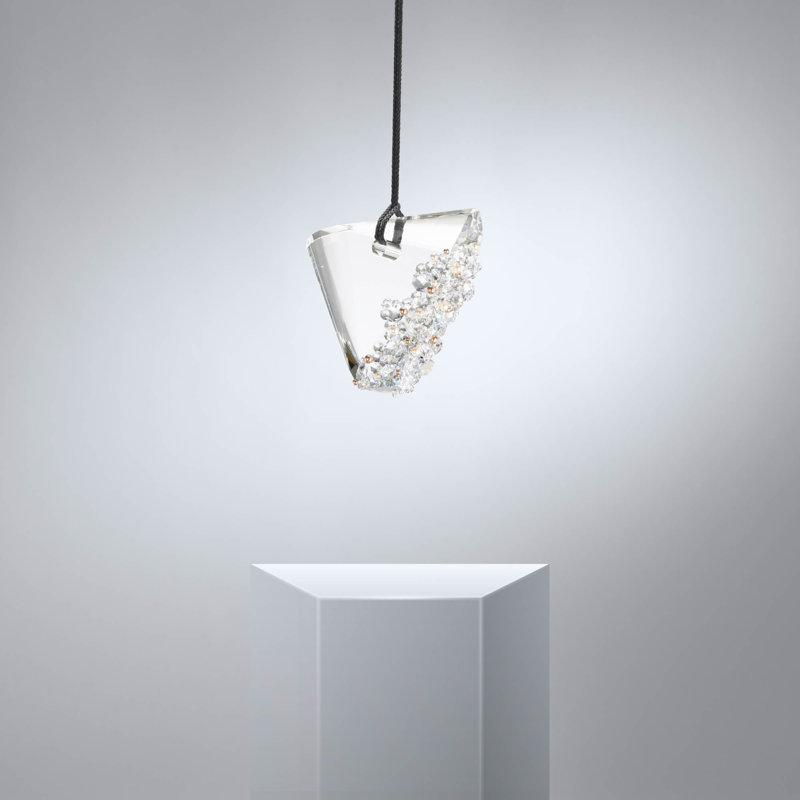 Addesion 1 - Light LED Pendant, Polished Chrome/Black Rope