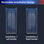 36 to 37-3/8 in. W x 72 in. H Semi-Frameless Bi-Fold Shower Doors in Chrome-99378668