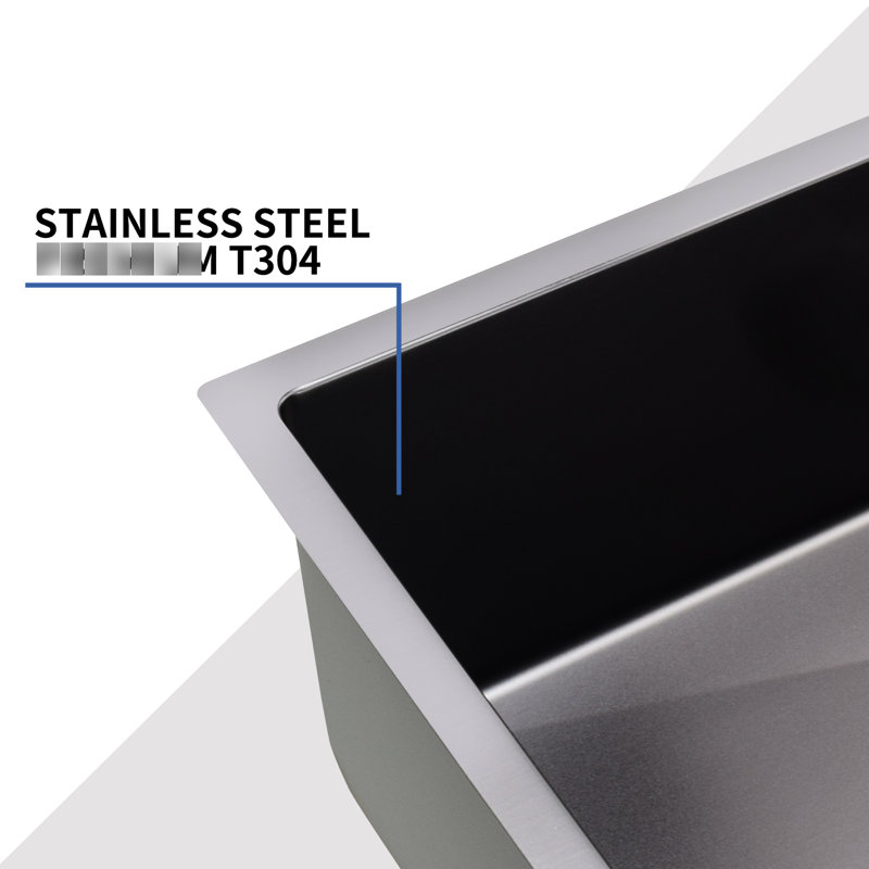 30" Kitchen Sink Undermount - Stainless Steel 18 Gauge, Soundproof, Heatproof, Stainproof, Scratchproof, Rustproof, Deep Basin, X Groove Drainage, 3.5" Drain Hole 30"X18" Steel, Sound Dampening, Heat