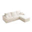 Canapé modulaire en forme de L "110", canapé 3 places à compression complète avec méridienne, sans assemblage requis pour le salon, canapé modulaire à assise profonde et douce-1555324664