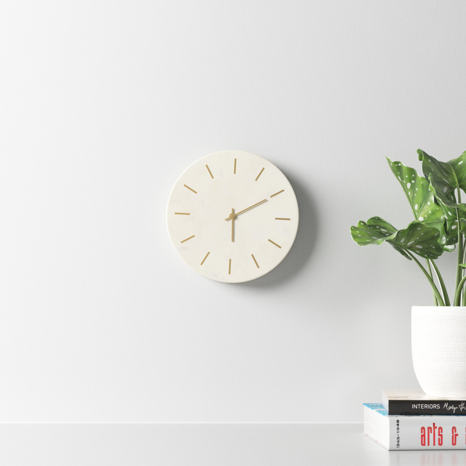 Reese 9'' Marble Wall Clock
